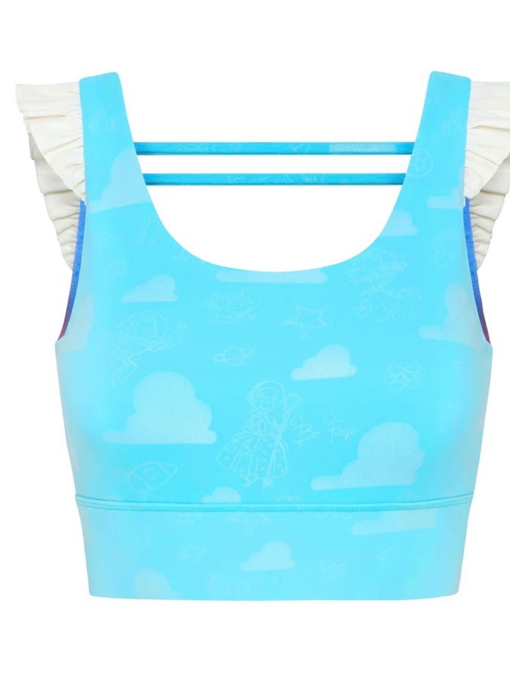 Pixar x Crowned Athletics Andy’s Room Toy Story Sports Bra - Picture 2 of 4